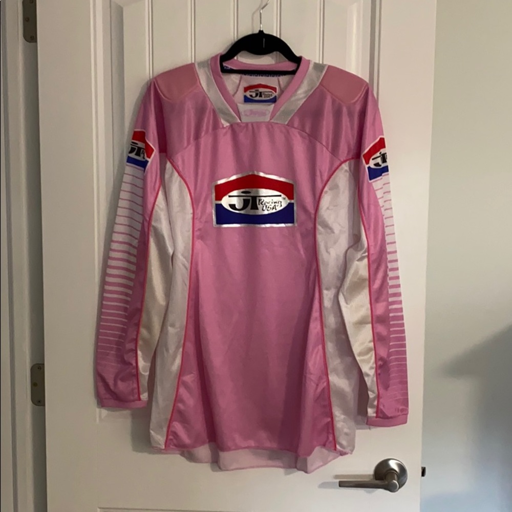 Men’s (Sizing) Pink Lightweight Motocross Jersey w/ Padding, M